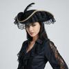 Podium Optreden Cosplay Piratenhoed Effen Kleur Westerse Cowboyhoed Grappige Kapiteinspet Dames