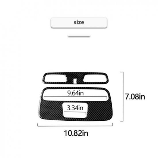 For Chevrolet Camaro 2017- Carbon Fiber Roof Reading Light Panel Cover Trim