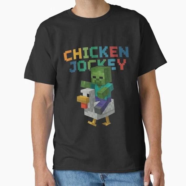 Chicken Jockey Zombie Pixel Art Zombie Gamer Sty Made In Usaaus Tshirt S2xl
