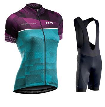 NW cycling suit short-sleeved suit road cycling suit women's summer slim-fitting cycling shorts perspiration breathable