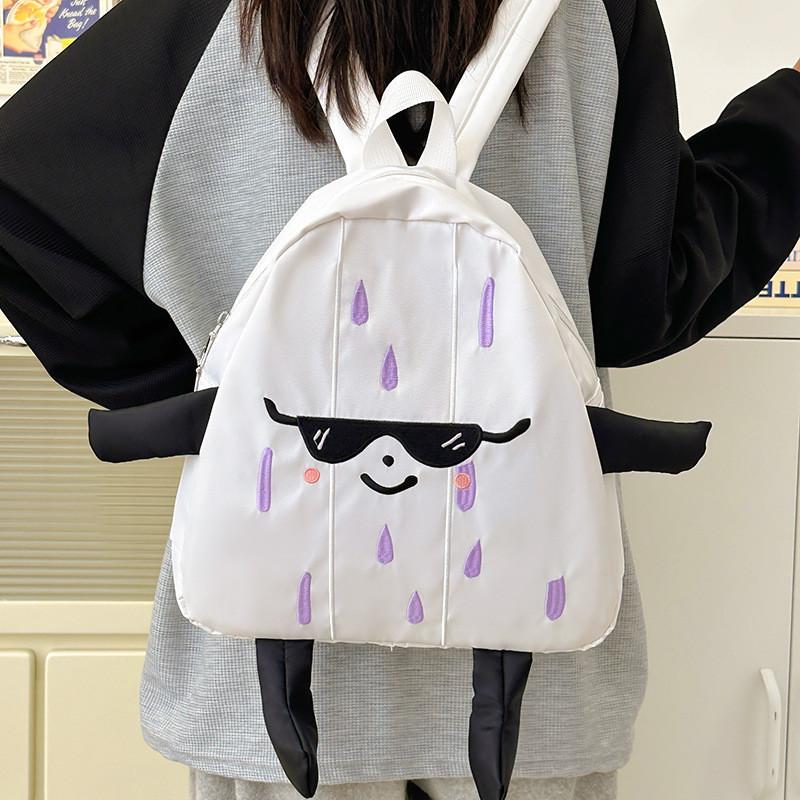 Cute And Stylish Garlic Head Backpack For Kids Spacious And Breathable Nylon Design