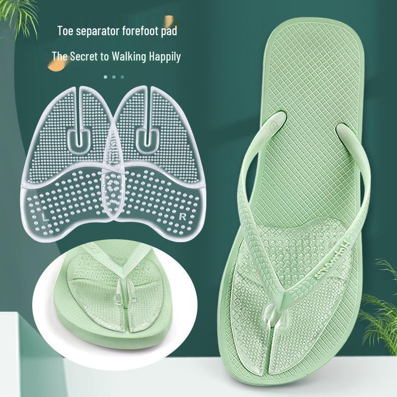 Антискользящие амортизирующие стельки-вкладыши для сандалий прозрачный