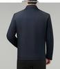 Men's High-Grade Cotton Padded Jacket - Autumn/Winter Stand-up Collar for Middle-aged Wear, Warm Outerwear.