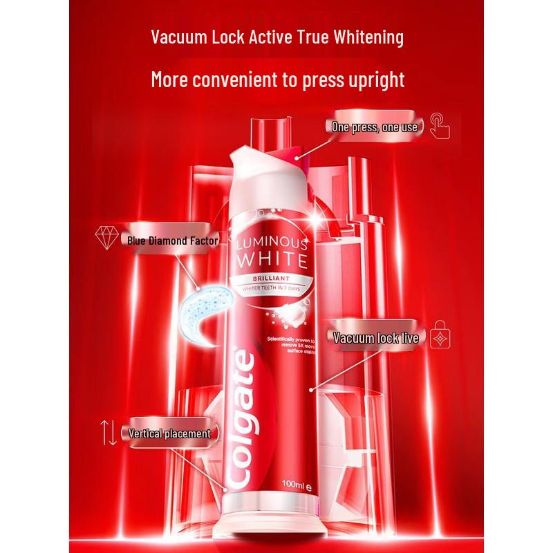 Colgate European Imported Whitening Pump Toothpaste 3-Pack