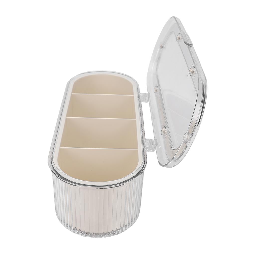 Clear Makeup Brush Holder   with   Lid for Dust   Beauty Sponge Storage Makeup Brush Holder