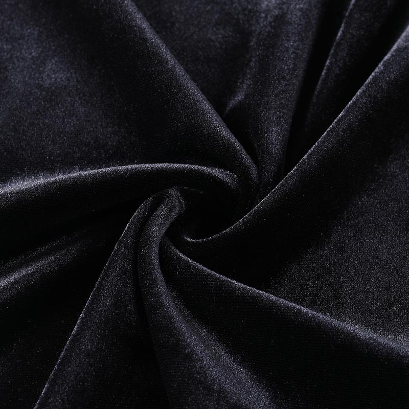 Gothic Retro Black Mini Dress High Waist Dress Street Dress Long Sleeve Party Dress