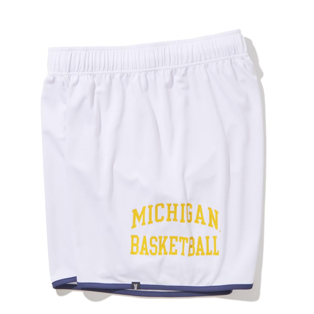 SPALDING Michigan Basketball Practice Pants with Arch Logo, White, XXL (SMP24127M)
