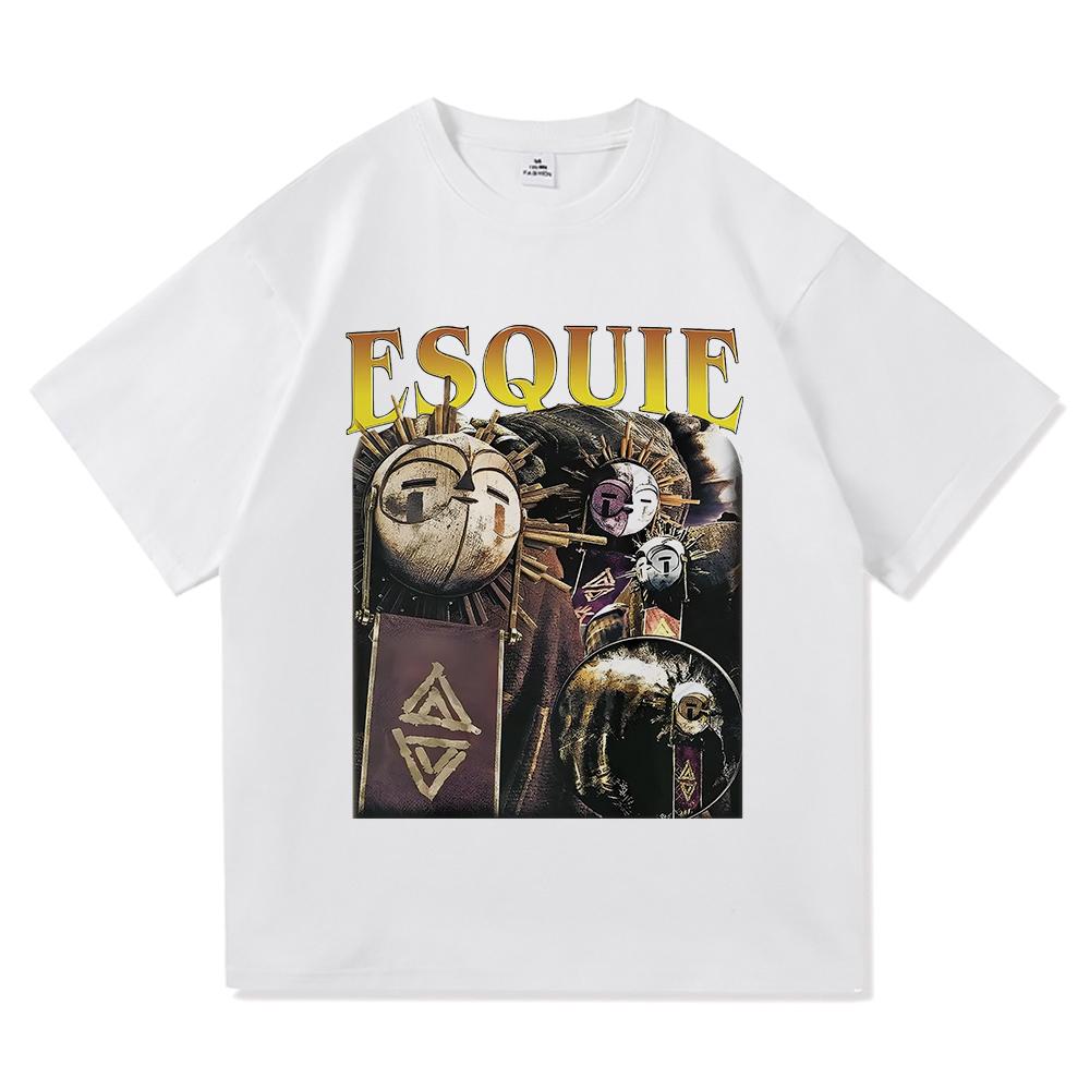 Esquie Clair Obscur Expedition 33 TShirt Whooo Wheee Menwomen Clothing Harajuku High Quality Tops Cotton TShirts Male Tees
