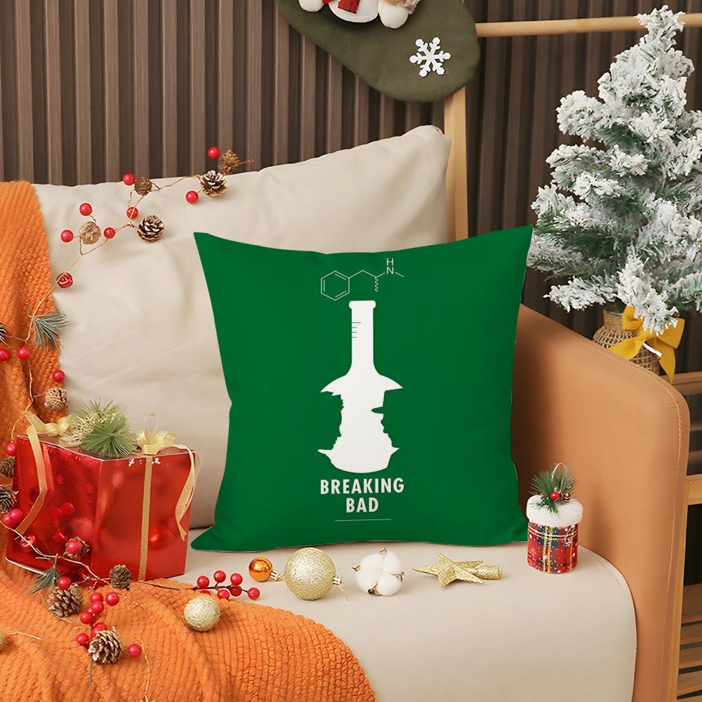 Classic TV B-Breaking b-Bad Pillow Case Anti-dustmite Pillow Invisible zipper silky short plush Sofa cushion cover