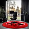 Ladybug Printed Round Rug Carpet Chair Rug Area Rug Entryway Doormats,for Office Chair Living Room Bedroom Kitchen Room.