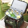 Bolsa nevera de tela Oxford con camuflaje y aislamiento impermeable para camping al aire libre y picnic
