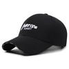 Unisex Baseball Cap Solid Color Letter Embroidery Duck Tongue Caps For Men Women Outdoor Sports Adjustable Sun Hat