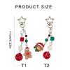 Handmade Beaded Phone Chain Camera Bag Charm Christmas Themed Pendant Keychain Stylish Women Backpack Decoration