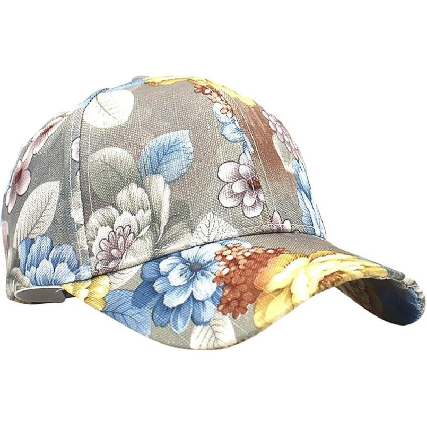 Модная женская бейсболка, регулируемая, тракер, солнцезащитная, дышащая, с цветочным принтом, кепка дальнобойщика Medium