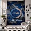 Custom Tapestry Wall Hanging, Brighton & Hove Albion Football Personalized Name Text Home Wall Decor