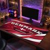 Denmark Football Crest Mouse Pad, Extended Non Slip Rubber Desk Mat for Gaming Office Laptop Fan Gift