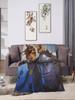 Overwatch Game Soft Warm Plush Throw Blanket for Kids Funny Flannel Bedspread Perfect for Sofa or Bed Cover