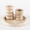 Style Imitation Travertine Candlestick Nordic Minimalist Bed and Breakfast Accessories Aromatherapy Candle Tray Zen Dining Table Entrance Decoration