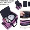 Spot double layered cross body nail polish storage bag Drying lamp accessory bag
