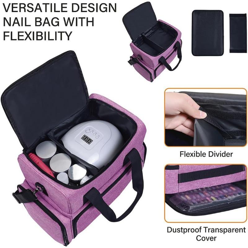 Spot double layered cross body nail polish storage bag Drying lamp accessory bag