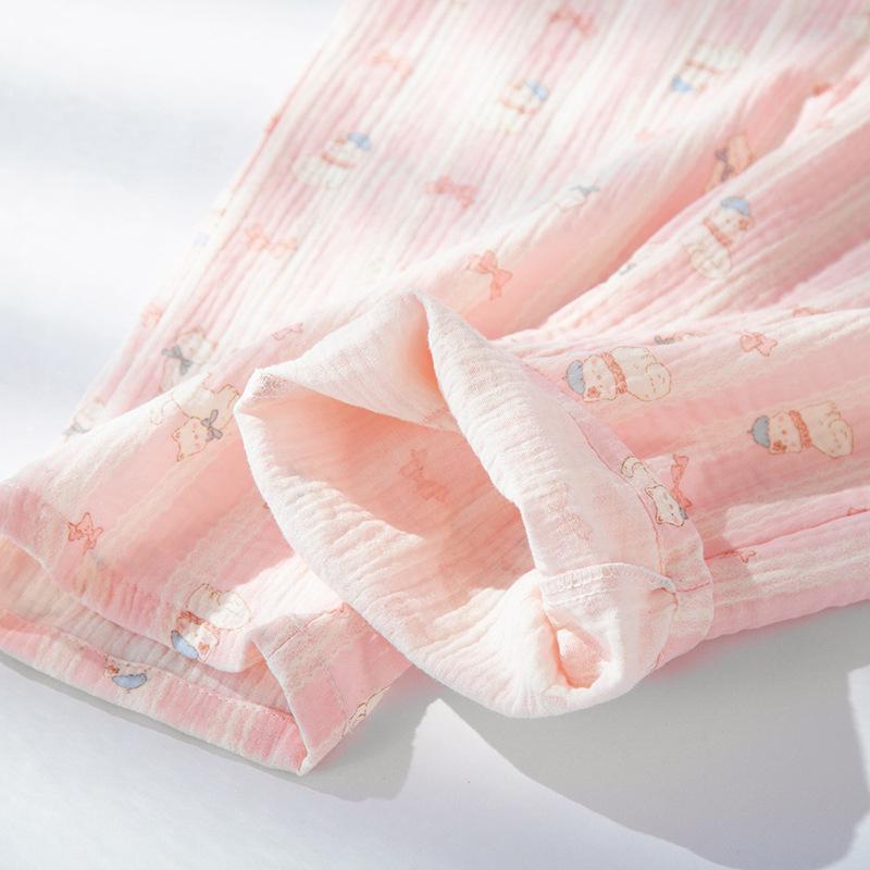 Women's Spring & Autumn Cotton Long Sleeve Pajama Set with Pockets - Wearable Outdoors