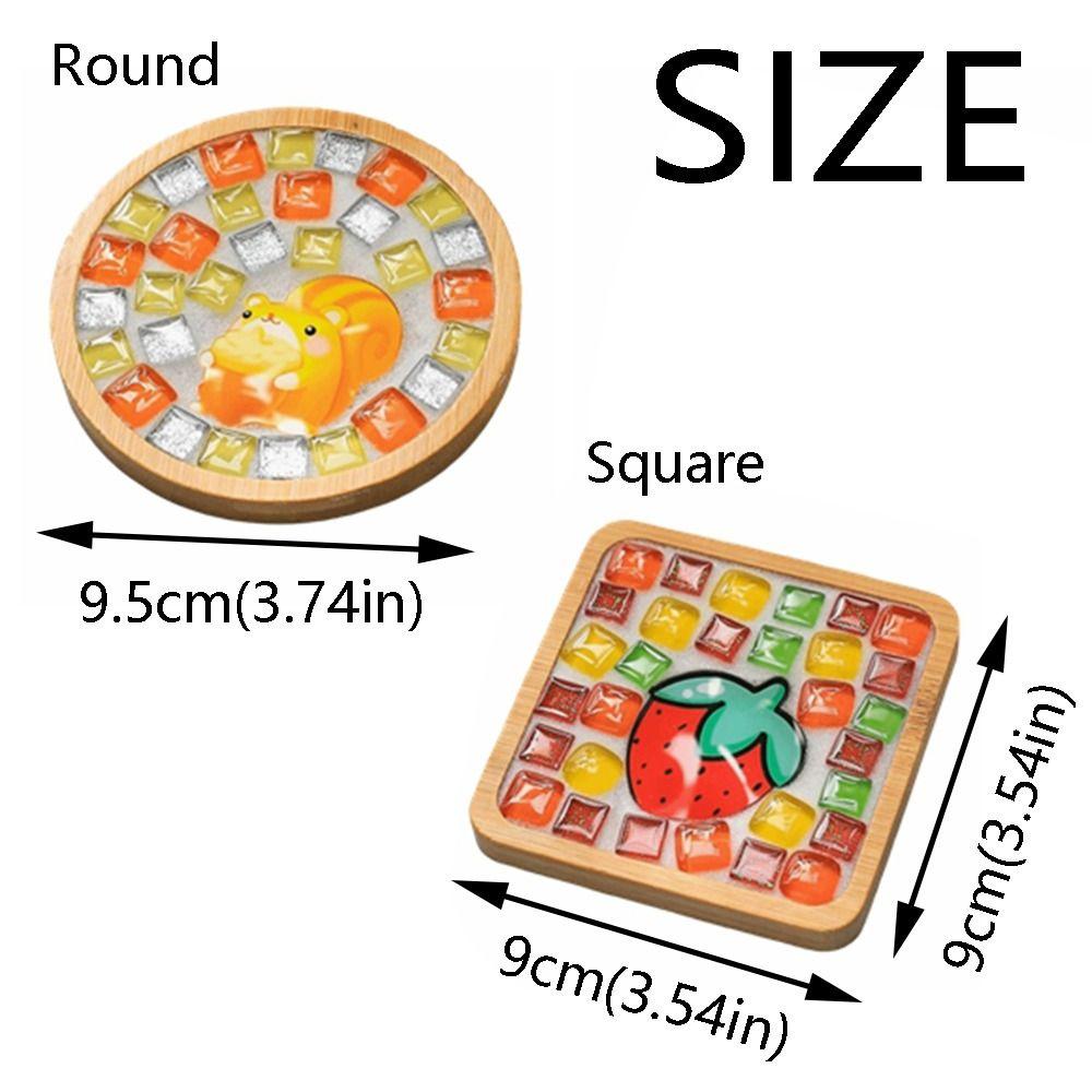 Intellectual Development DIY Mosaic Coaster Kit DIY Mosaic Cup Mat  Hands on And Brainstorming