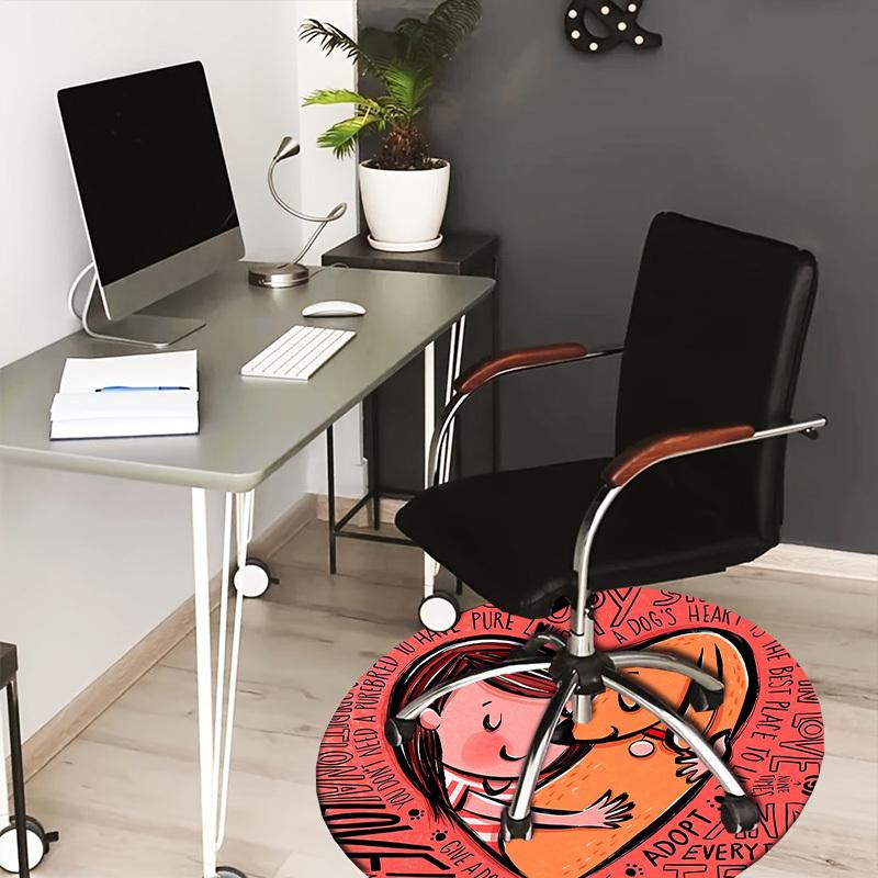 

1pc Love Round carpet, Perfect for Decorating Chairs, Living Rooms, Or Bedrooms, for Living Room.067 80cm by 80cm