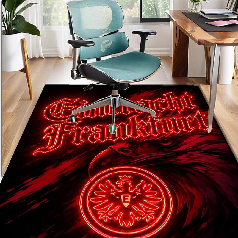 Eintracht Frankfurt Pattern Rug, Indoor/Outdoor Mat, for Picnic, Gameroom, Bedroom, Office, Living Room, Home Decor Carpet, Birthday Gift