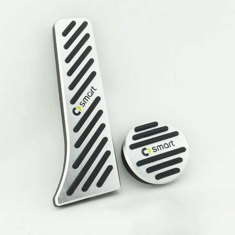 Car Foot Pedals For Mercedes Benz Smart Fortwo Forfour W451 2007~2014 Car Rest Brake Accelerator Cover Interior Parts Acessories