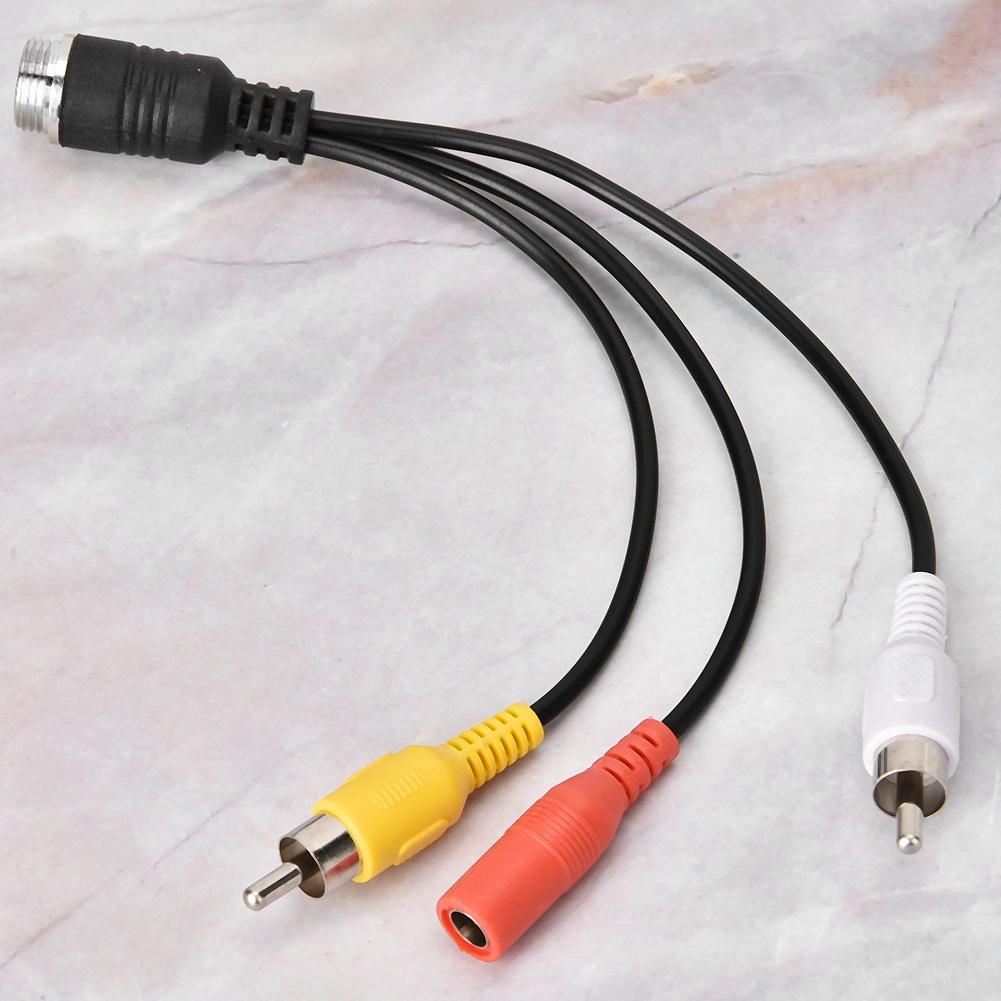 Auto-Videorekorder Verlängerungskabel Luftkopf Stecker auf AV Stecker DC Buchse Monitor-Adapter