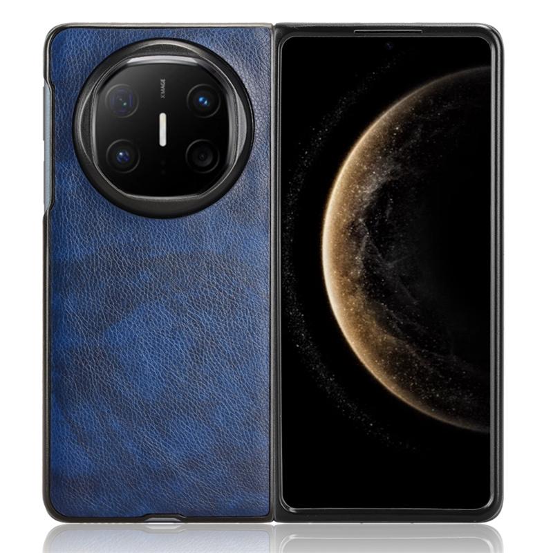 Für Mate X6 Litchi Grain Leder Haut Muster PU und PC Buch Abdeckung Für Mate X6 Rutschfeste Schutz Zurück Abdeckung