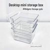 Acrylic Transparent Storage Box with Dividers for Cards and Memos