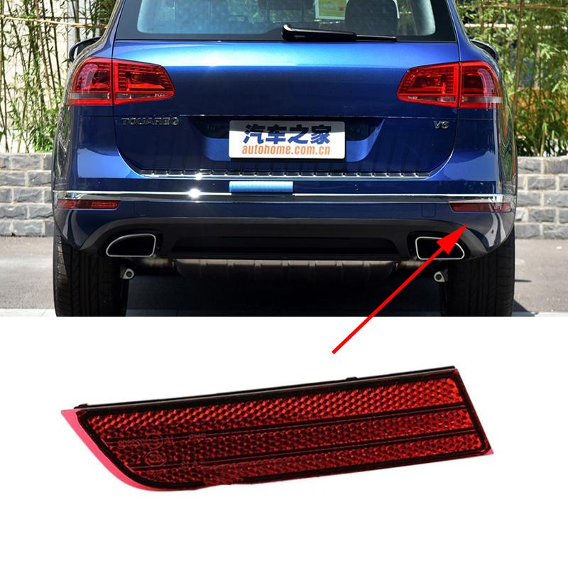 Auto Left Right Rear Bumper Reflector Warning Light Strip Bar for VW Touareg 2016 2017 2018 7P6945105A 7P6945106A