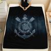 SC Corinthians Paulista Flannel Blanket, High Quality Comfortable for All Seasons, Home Decor, Warmth and Comfort