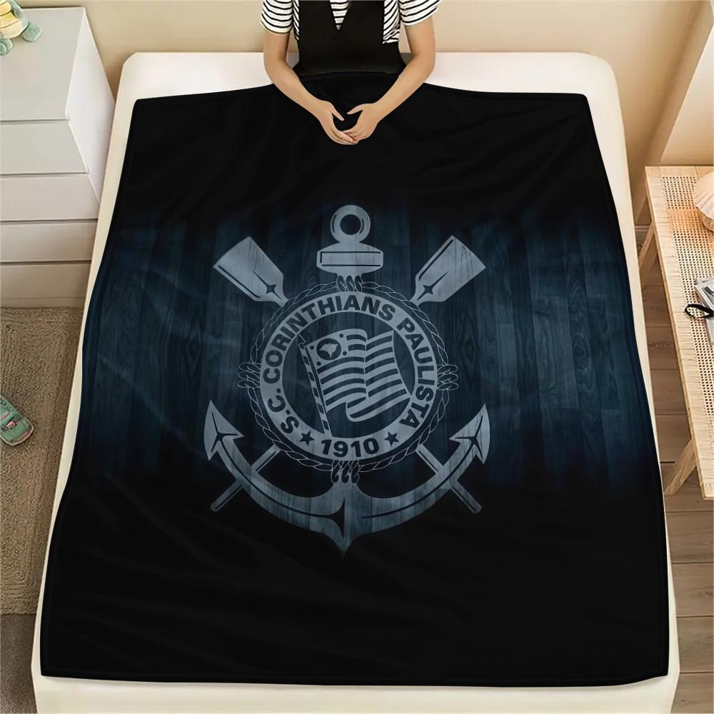 SC Corinthians Paulista Flannel Blanket, High Quality Comfortable for All Seasons, Home Decor, Warmth and Comfort