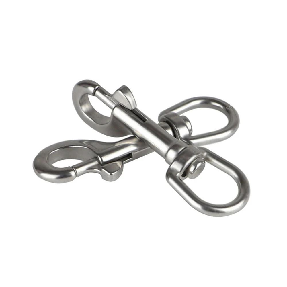 304/316 Stainless Steel Swivel Eye Bolt Spring Snap Hook 65/72/82/91/100/126mm Marine Diving D Ring Snap Hooks With Swivel