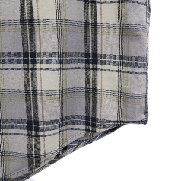 VINTAGE 60s 70s Sleeping shirt Grandpa shirt Long sleeve Check shirt Men's Used