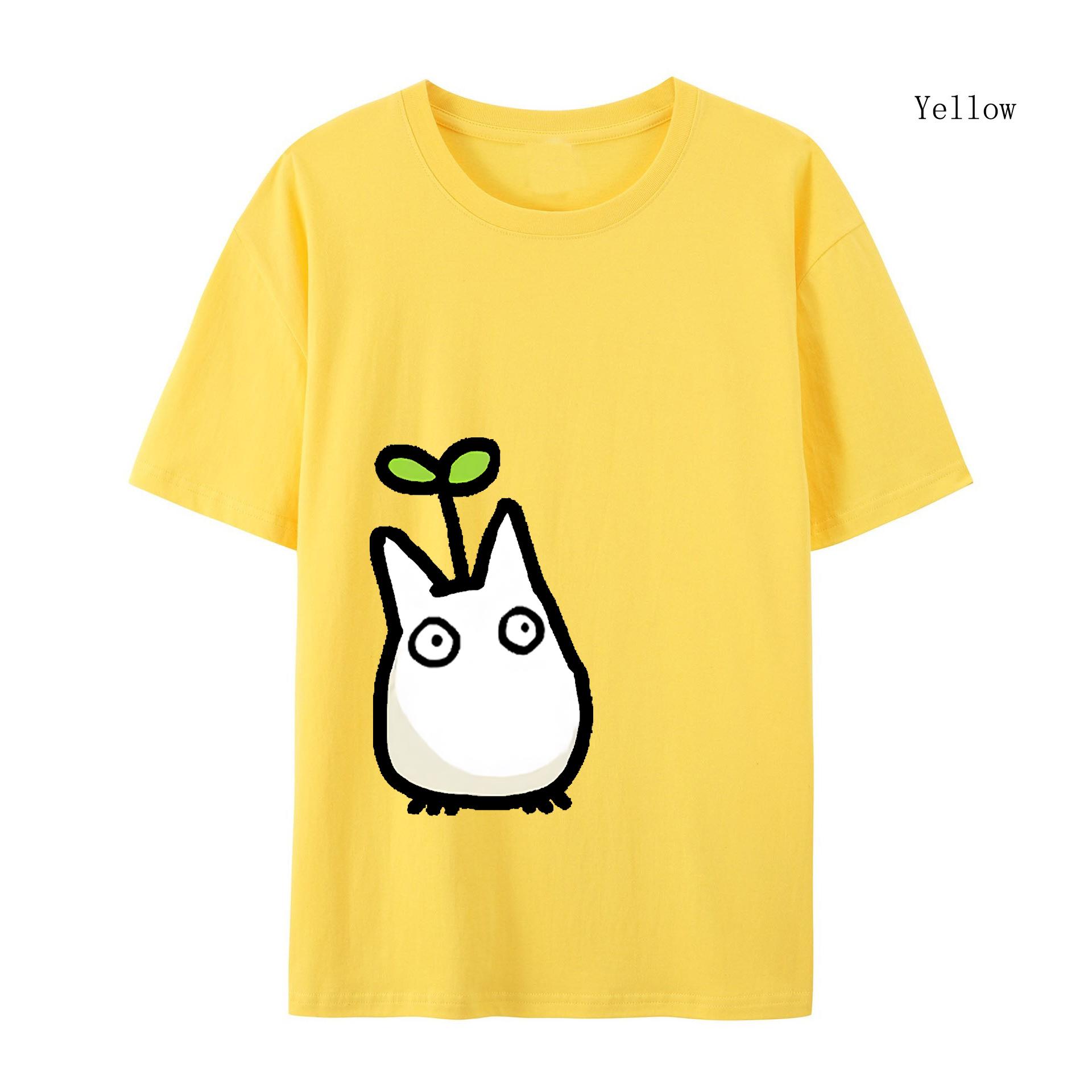 

Женская футболка Футболка Studio Ghibli Футболка Тоторо Футболка Осень-Зима Японская футболка Аниме Принт Мужская футболка L