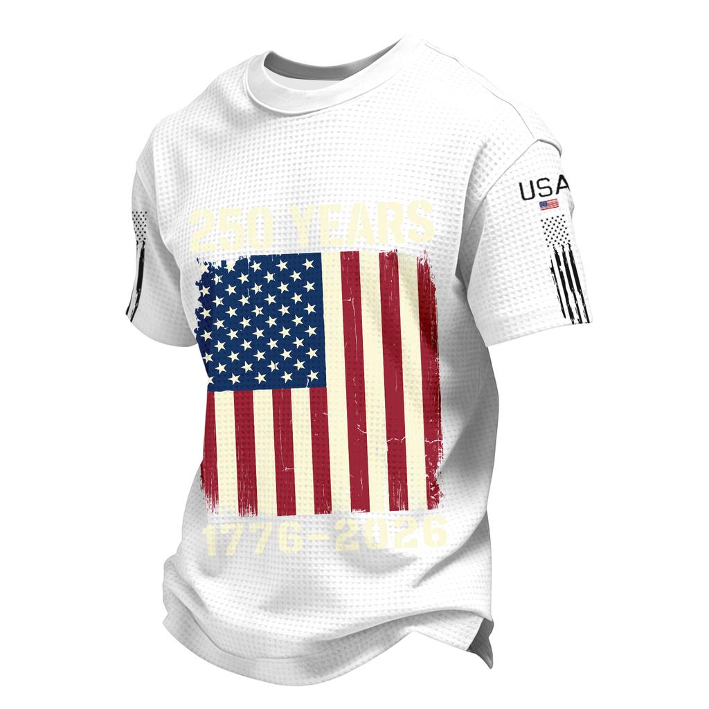 Men's Casual Round Neck Short Sleeve T-Shirt