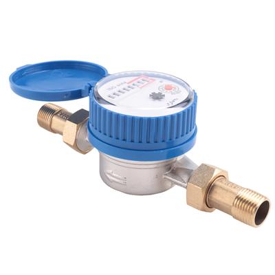 1 Piece Single Jet Water Meter Brass Water Meter Home And Garden Use Flow Water Meter Plastic