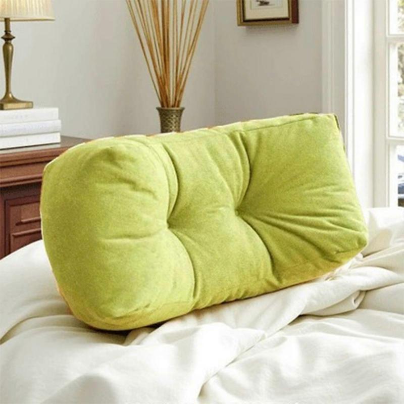 Comfortable Lumbar Support Cushion For Sitting Postures Correction In Office School Dorm Multipurpose Backrest Pillow  Yellow