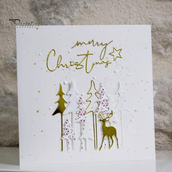 Vánoční strom Cedr Řezací šablona pro DIY Scrapbooking Album Papírová karta