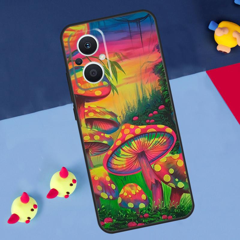 Mushroom For OPPO Reno 14F 13F 12F 11F 10 11 12 13 14 Pro 8T 7 8 Lite OPPO Find X6 X5 X8 X9 Pro Case