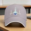 I Love Chemistry Laboratory Heartbeat Test Tube Chemist Baseball Cap  Design Print Hip Hop Hats Summer  Fishing Baseball Caps