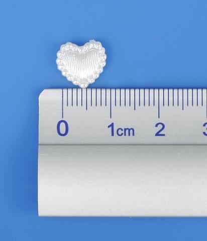 Pearl Hearts Applique 10 50 Pcs