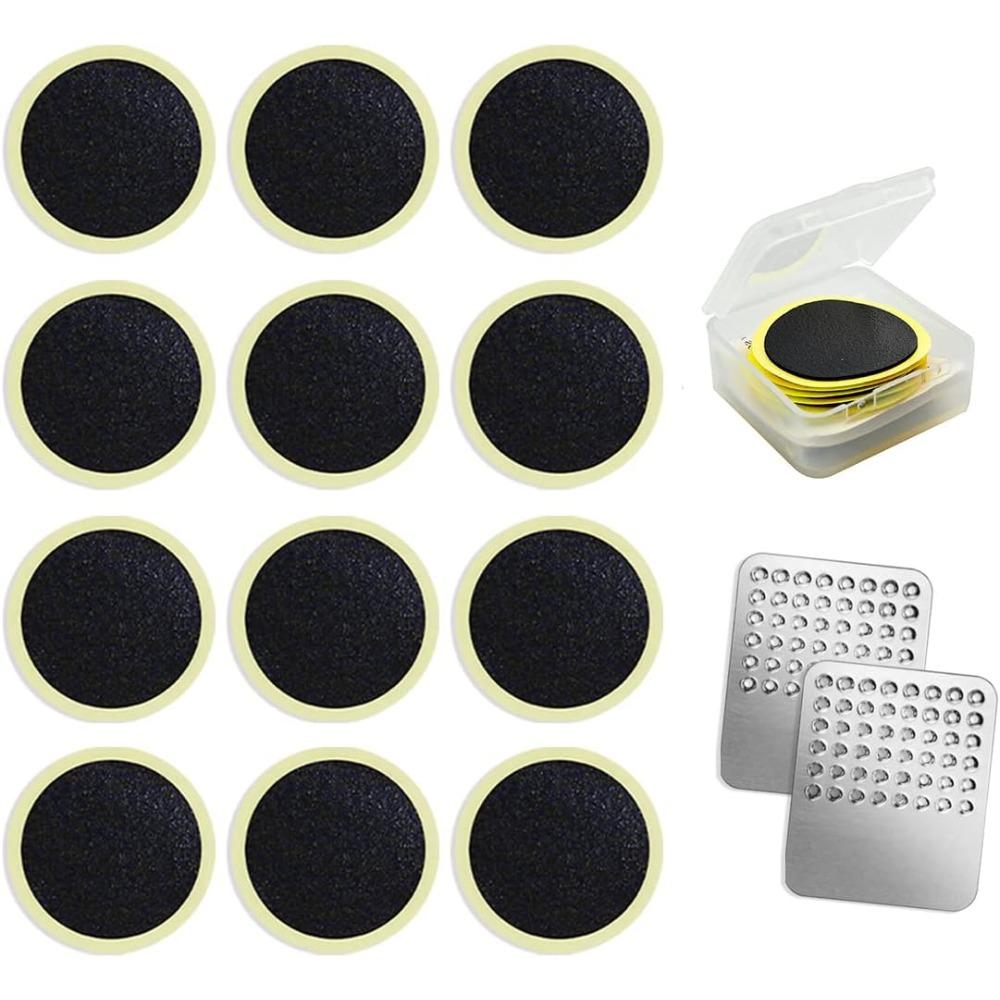 

15PCS Self Adhesive Bike Tyre Puncture Repair Kit Widely Compatible Metal Rasps for MTB Road Mountain Bikes Daily Use