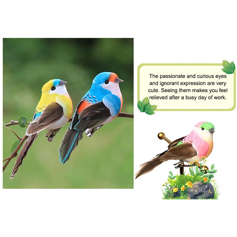 1Pcs Cute Artificial Birds Fake Foam Animal Simulation Feather Birds Models Tit Diy Craft Home Garden Ornament Decoration