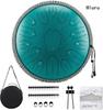 Hluru Music Drum 13 Inch 15 Notes Glucophone Steel Tongue Drum 15 Notes D Tone Ethereal Drum Percussion Musical Instruments