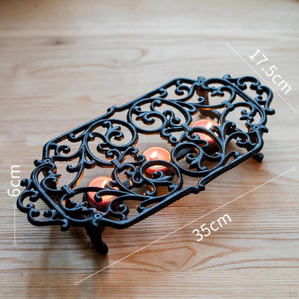 Cast Iron Tealight Candle Food Warmer Chafing