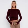 Europese Herfst Veelzijdig Casual Taille-Insnijdend Kleurblok Streep Lange Mouw T-shirt voor Dames